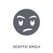 Sceptic emoji icon from Emoji collection.