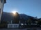 SCHAAN, LIECHTENSTEIN, SEPTEMBER 6, 2021 Sunrise behind the alps on a beautiful day