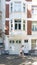 Schaerbeek, Brussels, Belgium -Facade of the order of Malta with bow windows