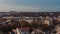 Schaerbeek, Brussels Belgium - Panoramic view of the Brussels skyline at dusk taken from the Saint Susanna catholic church