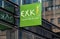 Schaerbeek, Brussels Capital Region - Belgium : Sign and logo of the Exki fastfood chain