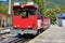 Schafberg rack Railway Train. Austrian Alps. Salzkammergut region