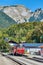 Schafberg rack Railway Train. Austrian Alps. Salzkammergut region