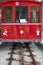 Schafberg railway and wagon. Vintage mountain train in Salzburgerland. Austria