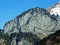 The Schafbergwand mountaineering rock in the SÃ¤ntis Santis or Saentis mountain range, Wildhaus - Canton of St. Gallen