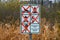 SCHALKENMEHREN, GERMANY - NOV 21, 2022: Restrictions sign in a nature preserve