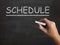 Schedule Blackboard Shows Arranging Agenda