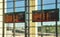 Schedule boards at railway station.