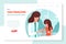 Schedule children vaccination vector landing page