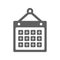 Schedule gray icon, appointment, calendar, day, event, month, plan