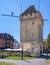 Schelztorturm medieval gate tower in Esslingen am Neckar. Baden Wuerttemberg, Germany, Europe