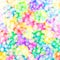 Schematic colorful pattern of molecules. Multicolor molecules design