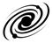Schematic spiral galaxy icon. Exploration of space and star clusters. Black hole in center of Milky Way galaxy. Simple black and