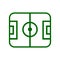 Scheme of the football field icon -