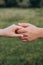 Scheme of handshaking and distancing in psychology and the science of body