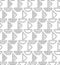 Scheme for knitting. Seamless geometric pattern with decorative boats, ships