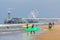 Scheveningen beach near pier