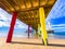 Scheveningen Strand, The Pier beach and promenade in The Hague, Netherlands