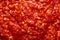 Schezwan Sauce close up texture. Schezwan Sauce is Indo-chinese or Sichuan cuisine hot sauce with red chilli, garlic and ginger