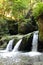 Schiessentümpel waterfall in the river  Black Ernz in Luxemburg