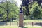 Schiller monument at the Mall in Central Park, dedicated in 1859, New York, NY