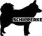 Schipperke silhouette real word