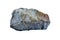 Schist and gneiss rock isolated on a white background. metamorphic rock.