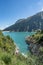 Schlegeisspeicher galacier resevoir in Zilltertal in Austria summer