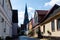 Schleswig, Germany - September 01, 2021: View of the Cathedral of St. Peter at Schleswig