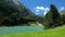 Schlierersee, Lungau, Austria.Beautiful mountain landscape and lake of the Austrian Alps.Natural ecosystem.