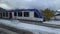 Schliersee railway station in winter with snow in Bavaria, Germany. Bahnhof Schliersee. Bayerische Regiobahn BRB