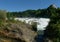 Schloss Laufen and the `Rheinfall`, last waterfall on the Rhine river, Schaffhausen