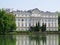 Schloss Leopoldskron Palace with the Hohensalzburg Fortress in background, Salzburg