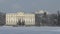 Schloss Leopoldskron in winter, Salzburg with snow, winter