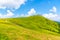 Schmittenhohe - mountain above Lake Zell with beautiful panoramic view. Summer time Alpine hiking. Austria