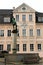 Schneeberg, Germany - March 26, 2024: Bergmannsbrunnen fountain with sculpture of a miner in central Schneeberg, a historical