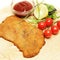 Schnitzel or escalope close-up