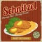 Schnitzel retro poster