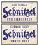 Schnitzel sign Vintage tin Metal Biergarten German Food