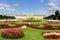 Schonbrunn Palace in Vienna summer residence and park with flowers