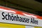 Schonhauser Allee U-Bahn station sign