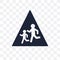 school ahead sign transparent icon. school ahead sign symbol design from Traffic signs collection.