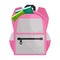 School bag vector icon.Cartoon vector icon isolated on white background school bag.