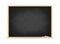 School blackboard. Dirty black chalkboard with traces of chalk isolated on background
