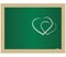 School Blackboard with the hearts. eps10