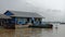 School with boat, Tonle Sap, Cambodia