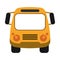 School bus frontview isolated