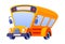 School bus - modern flat design style single isolated icon