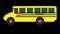 School Bus-Traveling-Alpha-Transparent Background.