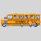 School bus waiting for students.3D